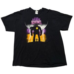 Marvel Iron Sentinel vs Wolverine Graphic T-Shirt Black XXL Gildan Heavy Cotton